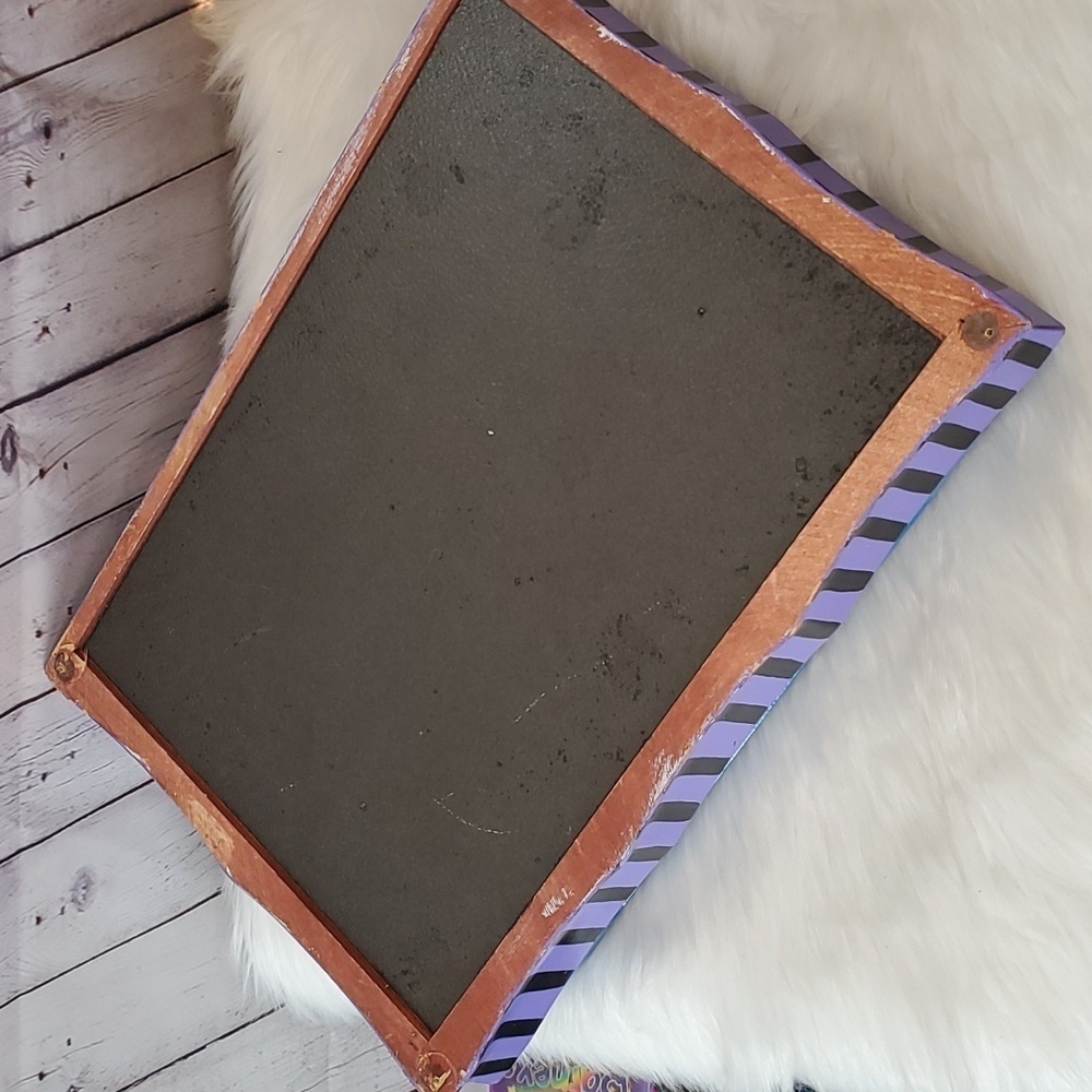 Y2K Handpainted Horse Stars & Moon Galaxy Purple Large Felt Lined Wooden Box - Picture 16 of 17